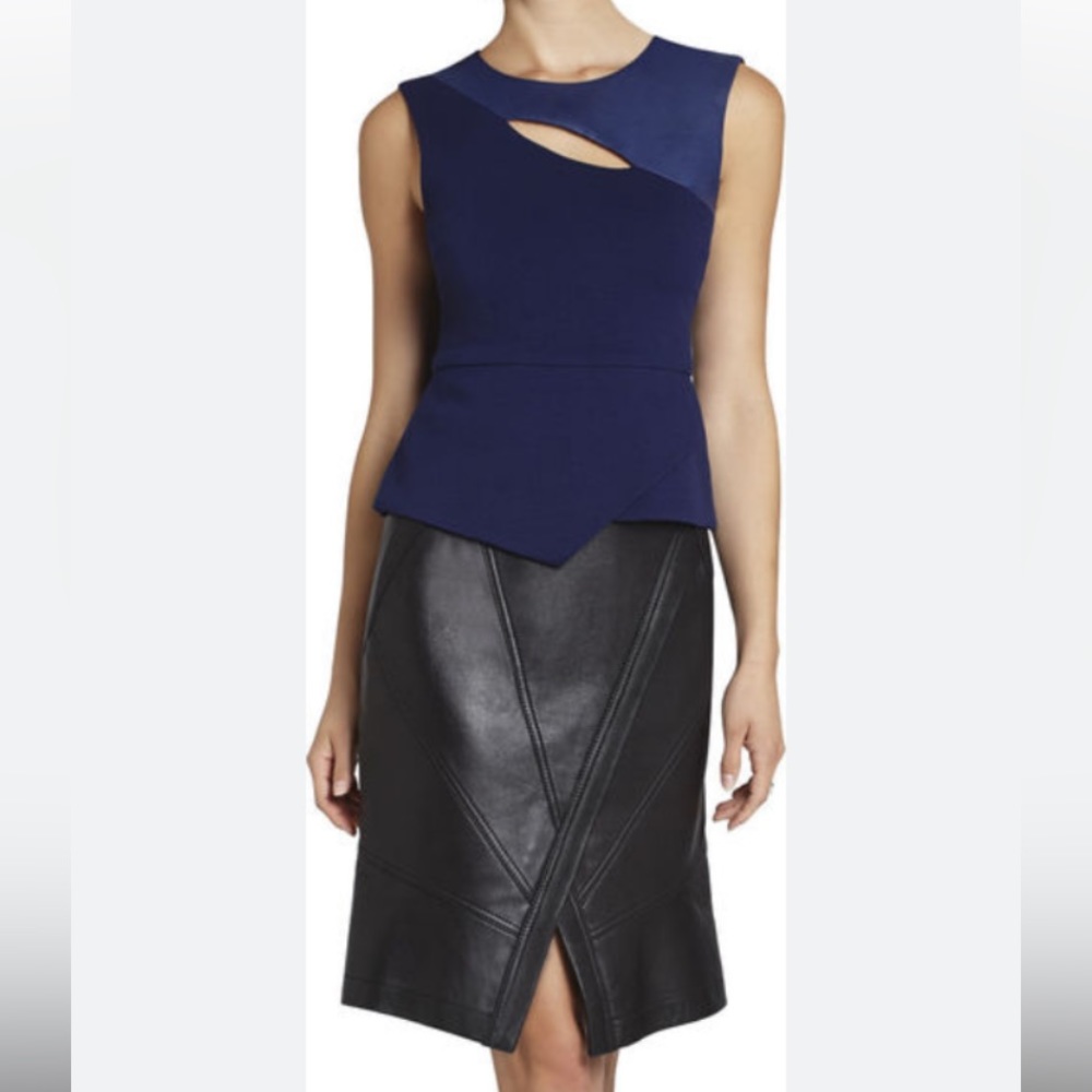 NWOT BCBGMaxAzria Peplum Top.